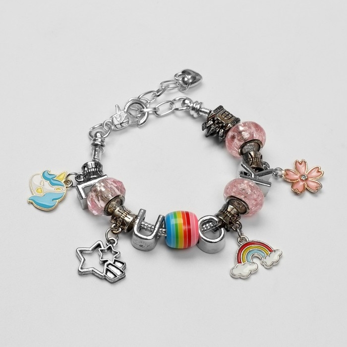 Набор для создания браслетов &laquo;Адвент календарь&raquo; единорог, 25 предметов, цветной