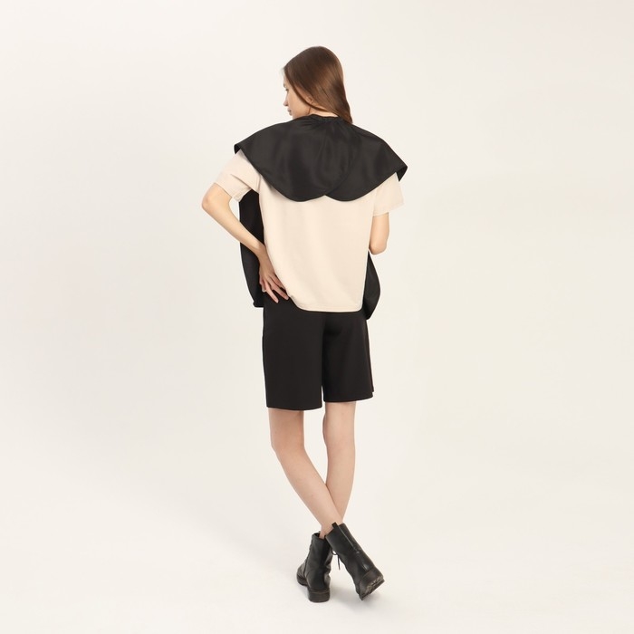 Пелерина парикмахерская, на завязках/крючках, цвет чёрный Пелерина парикмахерская, на завязках/крючках, цвет чёрный