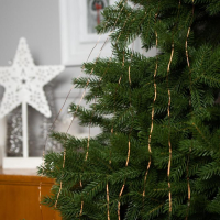 Гирлянда «Конский хвост» 8 нитей по 2 м, IP20, медная нить, 160 LED, свечение тёплое белое, USB Гирлянда «Конский хвост» 8 нитей по 2 м, IP20, медная нить, 160 LED, свечение тёплое белое, USB