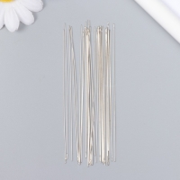 Иглы металл для бисера в стеклянной колбе тонкие набор 30 шт Ø 0,45х100 мм 1,5х1,5х14 см Иглы металл для бисера в стеклянной колбе тонкие набор 30 шт Ø 0,45х100 мм 1,5х1,5х14 см