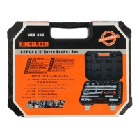 Набор инструментов автомобильный KINGQUEEN, WIB-202, 72 зуба, 1/2", 22 предмета Набор инструментов автомобильный KINGQUEEN, WIB-202, 72 зуба, 1/2", 22 предмета