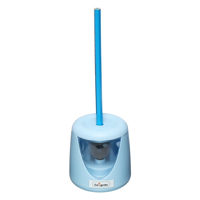 Точилка электрическая Calligrata (батарейки в комплект не входят), работает от 2-х АА батареек , голубая Точилка электрическая Calligrata (батарейки в комплект не входят), работает от 2-х АА батареек , голубая