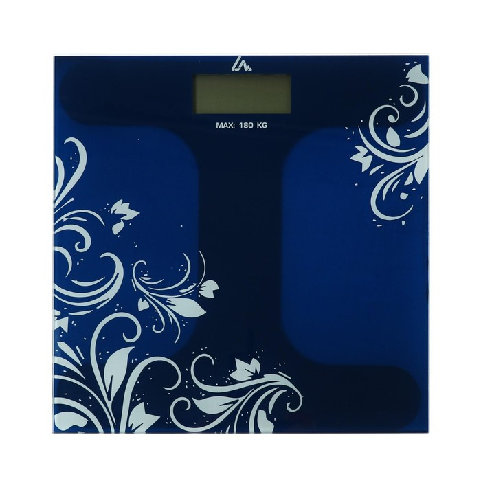 Весы напольные Luazon LVE-005 Весы напольные Luazon LVE-005 "Узор", электронные, до 180 кг, 2хAАА (не в комплекте)