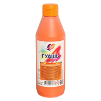 Гуашь "Луч", 500 мл, оранжевая светлая Гуашь "Луч", 500 мл, оранжевая светлая