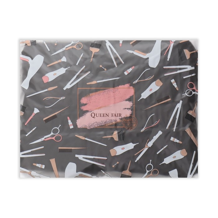 Пелерина парикмахерская, с крючком, цвет чёрный Пелерина парикмахерская, с крючком, цвет чёрный