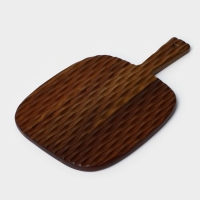 Доска разделочная с ручкой &laquo;Рельеф&raquo;, 36&times;22&times;1,5 см, акация