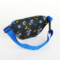 Сумка поясная детская на молнии, цвет чёрный Сумка поясная детская на молнии, цвет чёрный