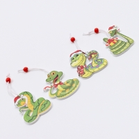 Набор подвесок &laquo;Змея&raquo;, в деревянной подарочной упаковке, 12 шт.