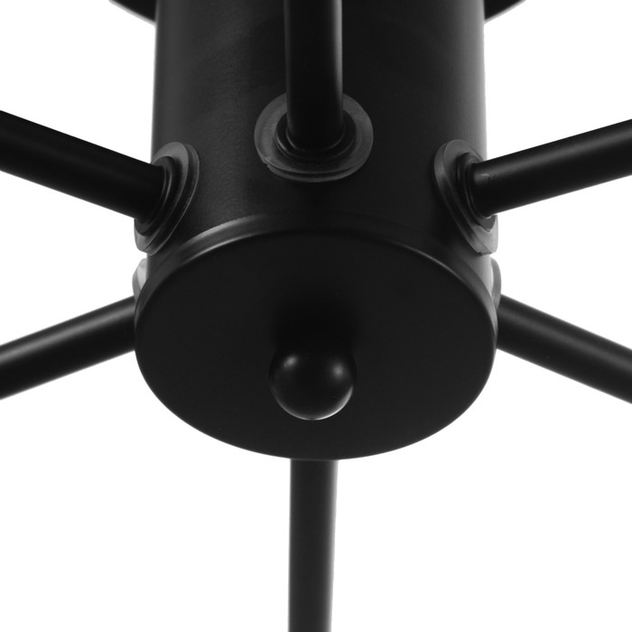 Люстра потолочная Люстра потолочная "Орион" 6х60Вт Е27 Цвет: Черный