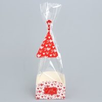 Пакет подарочный с коробкой, упаковка, «Сердца», 9 х 9 х 35 см Пакет подарочный с коробкой, упаковка, «Сердца», 9 х 9 х 35 см