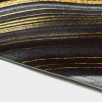 Коврик для ванной и туалета Доляна &laquo;Камень&raquo;, 44&times;120 см, цвет чёрный