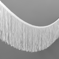 Тесьма декоративная «Бахрома», 150 мм, 5 ± 0,5 м, цвет белый Тесьма декоративная «Бахрома», 150 мм, 5 ± 0,5 м, цвет белый