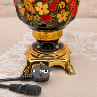 Самовар «Хохлома», рюмка, 3 л, электрический Самовар «Хохлома», рюмка, 3 л, электрический