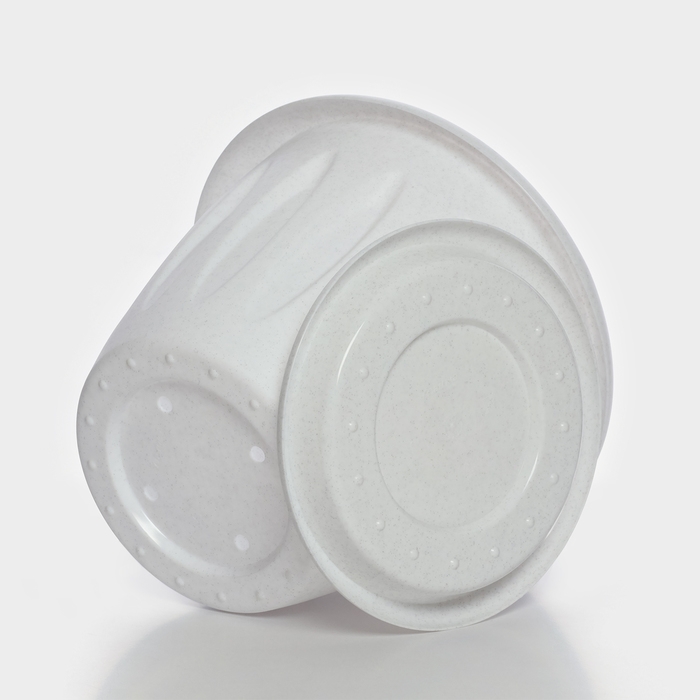 Горшок с поддоном &laquo;Фелиция&raquo;, 3,6 л, цвет мраморный