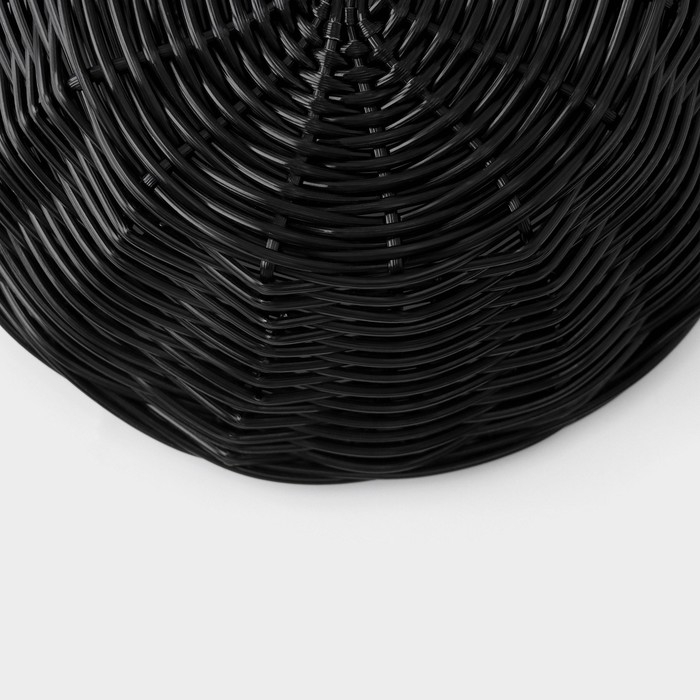 Корзинка для подачи Доляна &laquo;Плетёнка&raquo;, 25&times;18&times;6,5 см, цвет коричневый