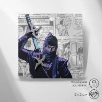 Серьги металл &laquo;Япония&raquo; сюрикены гвоздики, цвет серебро