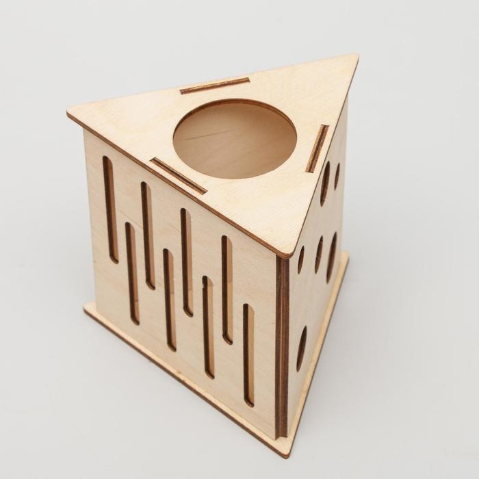 Домик для грызунов Домик для грызунов "Сыр", 12,5 х 11,5 х 11 см