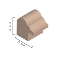Фоторамка 40х50 см (1703) дерево (Пластиковый экран)