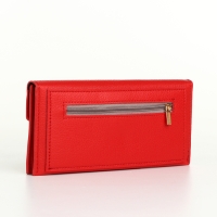 Кошелёк женский на кнопке, цвет красный Кошелёк женский на кнопке, цвет красный