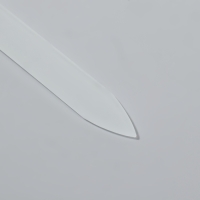 Пилка стеклянная для ногтей, 14.2 см, в футляре, чёрная