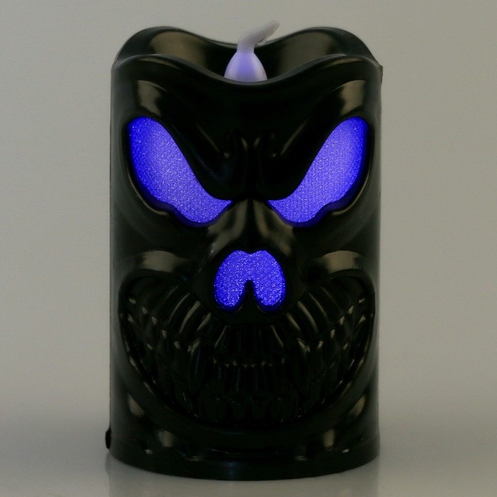 Хэллоуин. Свеча светодиодная «Привидение», цвет МИКС Хэллоуин. Свеча светодиодная «Привидение», цвет МИКС