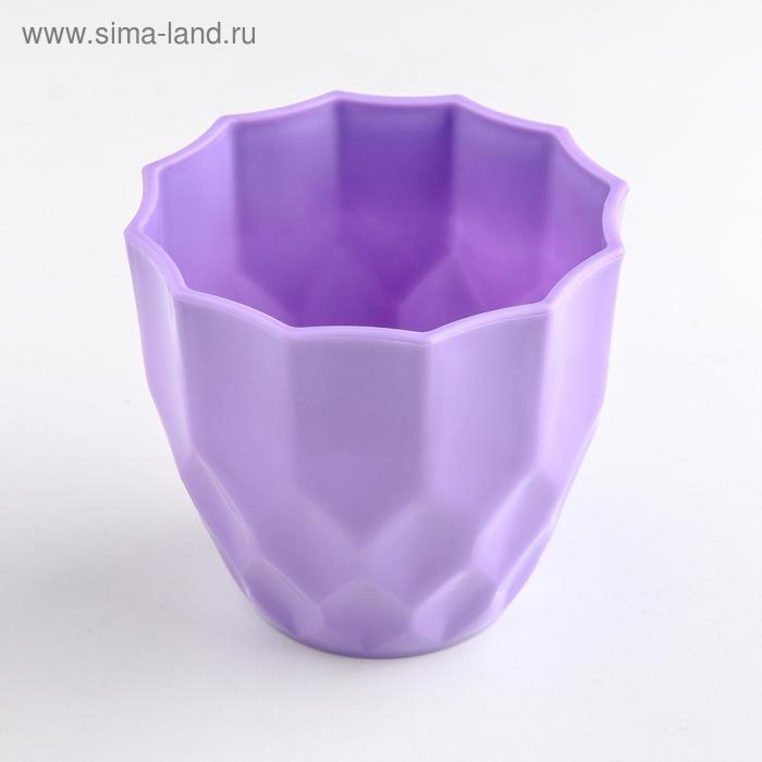 Кашпо для цветов &laquo;Излом&raquo;, пластик, 400 мл, цвет МИКС