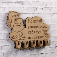 Ключница (5) "Не делай умное лицо…, 13,5х18 см Ключница (5) "Не делай умное лицо…, 13,5х18 см