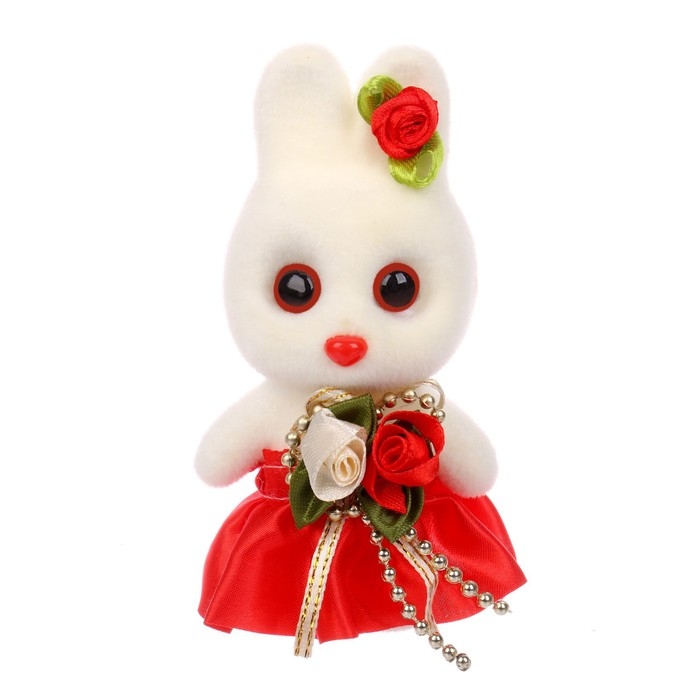 Игрушка из пенопласта &laquo;Зайка с цветами&raquo;, 13 см