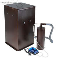 Коптильня холодного копчения "Дым Дымыч" 01Б, дымогенератор, 50 л, коричневая Коптильня холодного копчения "Дым Дымыч" 01Б, дымогенератор, 50 л, коричневая