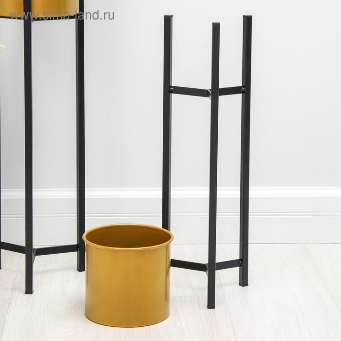 Набор кашпо на подставке &laquo;Иллюзион&raquo;, d=13,9/16,3/18 см