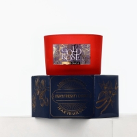 Свеча ароматическая в стекле &laquo;Gold rose&raquo;: роза, 5 х 7,1 см.