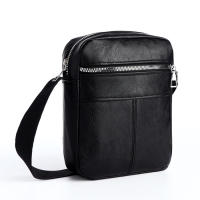 Сумка мужская на молнии, цвет чёрный Сумка мужская на молнии, цвет чёрный