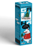 Новогодняя падающая башня &laquo;Новый год: Искать, не ронять&raquo;, 54 бруска, наклейки, 50 карт, 18+