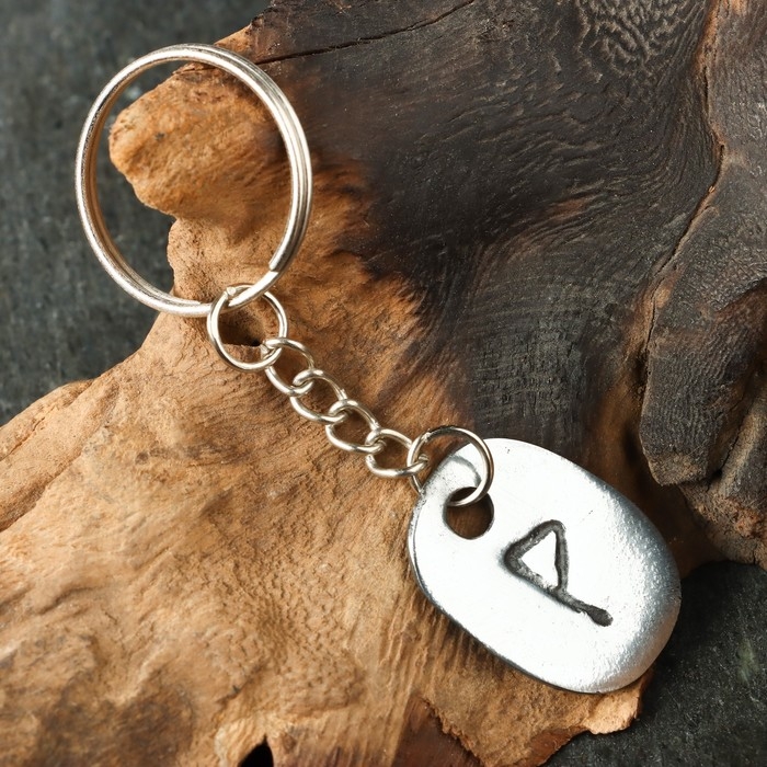 Амулет Амулет "Скандинавские Руны", руна ВУНЬО, 21х29мм, металлический