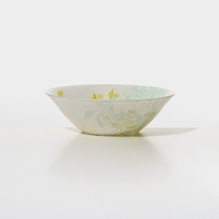 Салатник стеклянный &laquo;Жасмин&raquo;, d=14 см