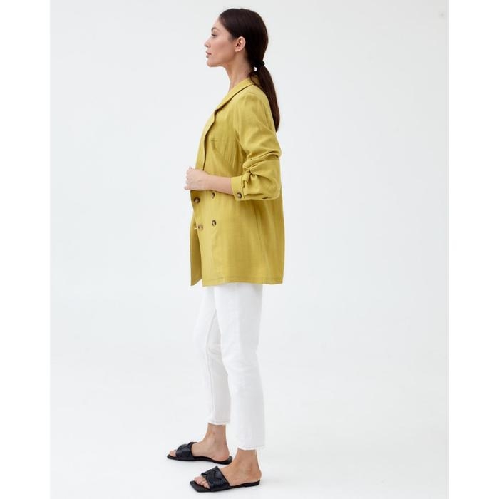 Жакет женский двубортный MIST р. 48, охра Жакет женский двубортный MIST р. 48, охра