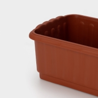 Ящик для цветов без дренажной решеткой, 12 л, МИКС