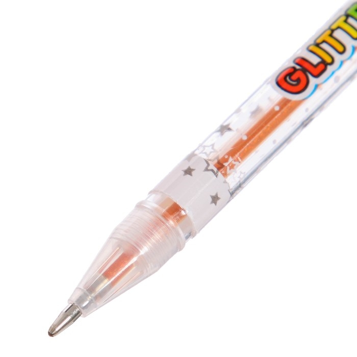 Набор гелевых ручек, 12 цветов, металлик, корпус с рисунком, в блистере на кнопке Набор гелевых ручек, 12 цветов, металлик, корпус с рисунком, в блистере на кнопке