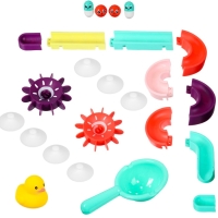 Игрушка для ванны &laquo;Водная горка&raquo;, 11 деталей, 5 игрушек, ковш, на присосках, Крошка Я