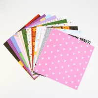 Набор бумаги для скрапбукинга &laquo;Яркая геометрия&raquo;, 12 листов, 30.5 х 30.5 см, 180 г/м&sup2;