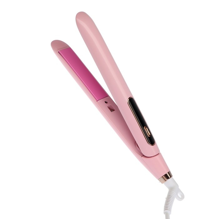 Выпрямитель для волос Luazon LW-37, 45 Вт, керамическое покрытие, до 230&deg;C, розовый