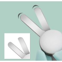 Ножницы детские безопасные, маникюрные, с чехлом, от 0 мес., цвет голубой