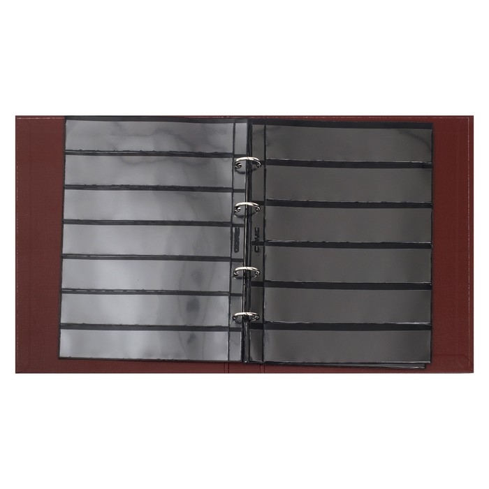 Альбом вертикальный для марок Альбом вертикальный для марок "Почтовые марки", 230 х 270 мм, (бумвинил, узкий корешок) с комплектом листов 5 штук, коричневый