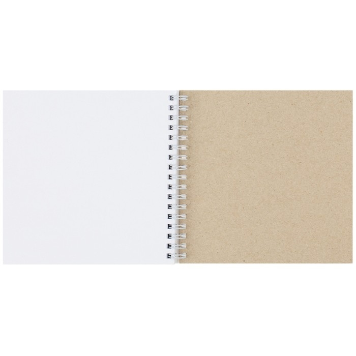 Скетчбук MESHU 150 х 150 мм, 60 листов, на гребне Kawaii, выборочный лак, покрытие Soft-Touch, блок 120 г/м2