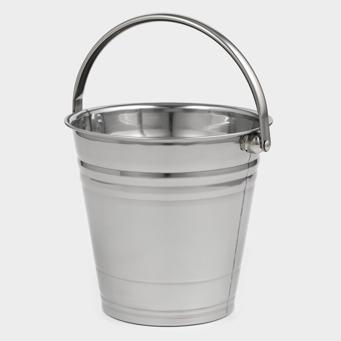 Ведро для льда из нержавеющей стали &laquo;Классик&raquo;, 17&times;16&times;15 см