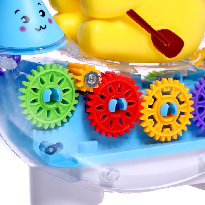 Музыкальная каталка &laquo;Плывущий слонёнок&raquo;, звуковые эффекты, цвета МИКС