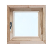 Окно, 40&times;40см, двойное стекло ЛИПА, наружнее открывание