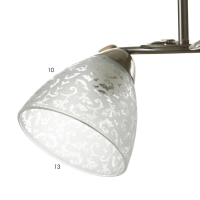 Люстра "Фриони" 3 лампы 40Вт Е27 бронза 45х45х26 Люстра "Фриони" 3 лампы 40Вт Е27 бронза 45х45х26