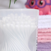 Ватные палочки для детской гигиены Amra с алоэ вера (цилиндр) 100 шт. Ватные палочки для детской гигиены Amra с алоэ вера (цилиндр) 100 шт.