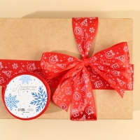 Лента атласная &laquo;Новогодние игрушки&raquo;, , 4 см &times; 5 метров